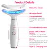 Anti Wrinkles Face Neck Massager Double Chin Reducer Face Neck Beauty Device Skin Care Tools with 3 Modes LED Vibration Heat EMS¯r Skin Care Tighten
