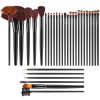 32Pcs Makeup Brush Set Prof Cosmetic Brushes Foundation Concealers Eyeshadow Brush Tool Kit w/ PU Leather Bag