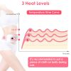 Portable Heating Pad for Cramps Fast Heating Pad for Women Girl Cordless Menstrual Heating Pad with 3 Heat Levels and 3 Massage Modes for Back Belly
