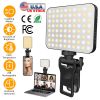 Rechargeable Selfie Light Fill Light 2000mAh Portable Clip On Light with 3 Light Modes 10 Brightness Levels for Phone Laptop Live Stream Make up Photo