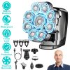 6 In 1 9D Electric Head Shaver for Men Cordless Rechargeable Wet Dry Razor with LED Display Travel Lock Stall Protection Cleaning Reminder