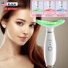 Anti Wrinkles Face Neck Massager Double Chin Reducer Face Neck Beauty Device Skin Care Tools with 3 Modes LED Vibration Heat EMS¯r Skin Care Tighten