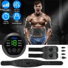 Muscle Stimulator Abdominal Toning Belt ABS Training Fitness Equipment Waist Trimmer Belt Muscle Toner with 6 Modes 18 Intensity Levels for Men Woman