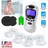 Tens Massager Digital Therapy Massager w/ 8 Modes 15 Intensities 5/10/15Min Timer 4 Electrode Pads For Back Shoulder Neck Pain Muscle Stiffness Relief