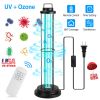 UV Sterilizer Lamp Ultraviolet Disinfection Quartz Tube Light Germicidal Ozone Lamp W/ Timer Function For Car Bedroom Kitchen Hotel Pet Area