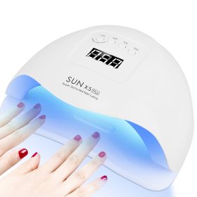 80W UV LED Nail Lamp Gel Polish Nail Dryer 36LEDs Fingernail Toenail Gel Curing Machine PIR Sensor Timer Display for Home Nail Salon