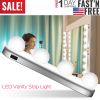 Vanity Strip Light 24 LEDs Strip Light Makeup Mirror Light Bar w/Suction Cup Polished Chrome Daylight White