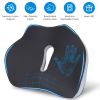 Memory Foam Seat Cushion Sciatica Pain Relief Cushion Pillow Seat Cushion with Machine Washable Cover for Home Office Car Wheelchair Airplane