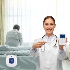 Early Alert Bed Alarm System Wireless Bed and Chair Sensor Pad with Pager