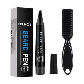 Eelhoe Beard Refill Pen Kit Men's Beard Natural Waterproof Beard Pen Beard Tracing Pen