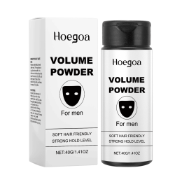 HOEGOA Volumizing Styling Powder with Gentle Ingredients No-Rinse, Volumizes, Controls Oil, Refreshing, Light, Long-Lasting Hold