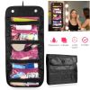 Hanging Toiletry Bag Travel Cosmetic Makeup Bag Waterproof Washbag Organizer Pouch Clear Compartments for Women Girls Travel Bathroom Shower