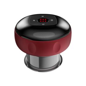 Electric Cupping Therapy Massager Electric Back Scraping Machine Vacuum Therapy Cupping(erapy Device with 6 Levels Temperature and Suction