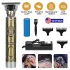 T-Blade Hair Trimmer Cordless Retro Hair Close Cutting Clippers Electric Rechargeable Zero Gapped Detail Beard Shaver for Beard Head Body
