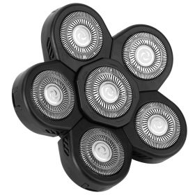 Electric Bald Shaver Replacement Heads 6D Rotary Replacement Blade Electric Razor Head Easy To Clean