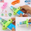 3Packs Toothpaste Dispenser Squeezer w/2.28in Squeeze Mouth Cream Lotions Tube Squeezer Animal Cartoon Toothpaste Clip