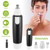 Electric Nose Ear Hair Trimmer Washable 360otating Nose Hair Shaver Remover w/Brush
