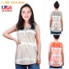 Women Tie-dye Sleeveless Tank Tops Summer Loose T Shirts Tops Button Down Shirts Vest Blouse Plus Size