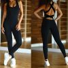 Women\'s Sports YOGA Workout Gym Fitness Jumpsuit