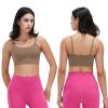 Women Strap Sport Bras Padded Strappyòop Square Neck Low Impact Bras Sexy©tness!nk Tops with Removable Pads Flat Straps for Gym Yoga Workout Run