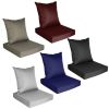 Outdoor Seat Cushion Set Waterproof Patio Furniture Cushion and Back Pillow Fade Resistant Deep Seatåt Chair Pad with Removable Cover for Chair Sofa