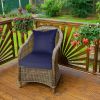Outdoor Seat Cushion Set Waterproof Patio Furniture Cushion and Back Pillow Fade Resistant Deep Seatåt Chair Pad with Removable Cover for Chair Sofa