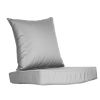 Outdoor Seat Cushion Set Waterproof Patio Furniture Cushion and Back Pillow Fade Resistant Deep Seatåt Chair Pad with Removable Cover for Chair Sofa