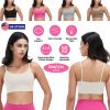 Women Strap Sport Bras Padded Strappyòop Square Neck Low Impact Bras Sexy©tness!nk Tops with Removable Pads Flat Straps for Gym Yoga Workout Run