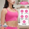 Women Strap Sport Bras Padded Strappyòop Square Neck Low Impact Bras Sexy©tness!nk Tops with Removable Pads Flat Straps for Gym Yoga Workout Run
