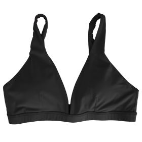 Women Deep V-Neck Sports Bras U-Shaped Back Sport Bras Padded Strappyòop Open Back Low Impact Bras Sexy©tness!nk Tops with Removable Pads for Gy (Option: BraBlackL)