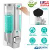 350ml Soap Dispenser Manual Soap Dispenser Wall Mount Plastic Hand Liquid Shampoo Shower Gel Dispenser Lotion Container for Bathroom Kitchen Office