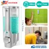 350ml Soap Dispenser Manual Soap Dispenser Wall Mount Plastic Hand Liquid Shampoo Shower Gel Dispenser Lotion Container for Bathroom Kitchen Office