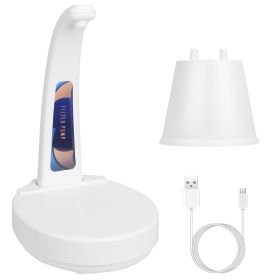 Water Bottle Dispenser Table Top Electric Water Bottle Pump USB Rechargeable Mini Water Jug Dispenser for 1-5 Gallon Water Jugs for Home Kitchen Offic (Option: WaterDispenserWhite)