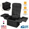 4 Layer Foldable Tray Makeup Cosmetic Train Case Portable Multilayer Makeup Organizer Suitcase Carrier Handbag Toiletry Box Bag With Adjustable Should
