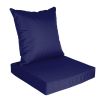 Outdoor Seat Cushion Set Waterproof Patio Furniture Cushion and Back Pillow Fade Resistant Deep Seatåt Chair Pad with Removable Cover for Chair Sofa