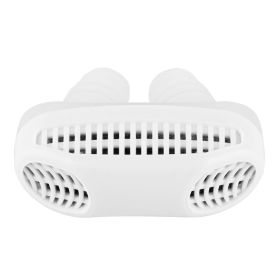 Anti Snore Nasal Dilators Sleep Apnea Aid Device Stop Snoring Nose Clip Silicone Sleep Aid (Option: AntiSnoreClipWhite)
