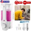 350ml Soap Dispenser Manual Soap Dispenser Wall Mount Plastic Hand Liquid Shampoo Shower Gel Dispenser Lotion Container for Bathroom Kitchen Office