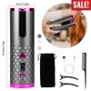 Cordless Hair Curler Automatic Curling Iron Wand PortableSB Rechargeable Ceramic Barrel Hair Curling Tool Fast Heating with 6 Temperature Set Timer