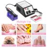 Professional Acrylic Nail Drill Machine 20000RPM Electric Handpiece w/6 Bits Cuticle Grinder Manicure Pedicure Polishing File Kit US UK Plug for Home