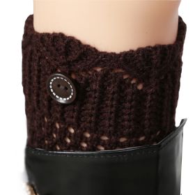 Women Winter Crochet Knit Leg Warmers (Option: GiftSockCuffsWarmerCoffee)
