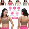 Women Strap Sport Bras Padded Strappyòop Square Neck Low Impact Bras Sexy©tness!nk Tops with Removable Pads Flat Straps for Gym Yoga Workout Run