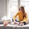 290ml Cool Mist Humidifier Ultrasonic Aroma Essential Oil Diffuser Wood Grain w/LED Light for Office Home Room Vehicle Study Yoga Spa