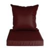 Outdoor Seat Cushion Set Waterproof Patio Furniture Cushion and Back Pillow Fade Resistant Deep Seatåt Chair Pad with Removable Cover for Chair Sofa