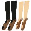 Unisex Copper Compression Socks Women Man Durable Hose Graduated Support Socks for Running Nursing Shin Splints Edema Swelling Recovery