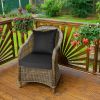 Outdoor Seat Cushion Set Waterproof Patio Furniture Cushion and Back Pillow Fade Resistant Deep Seatåt Chair Pad with Removable Cover for Chair Sofa