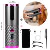 Cordless Hair Curler Automatic Curling Iron Wand PortableSB Rechargeable Ceramic Barrel Hair Curling Tool Fast Heating with 6 Temperature Set Timer