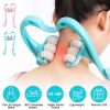 Neck Roller Massager 360otatable Trigger Point Roller Portable Massager with 6 Balls for Neck Leg Thigh Foot Pain Relief