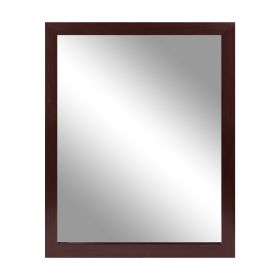 Wall Mount Mirror 11.8x15.7Inch Wood-Like Frame Rectangle Modern Hanging Mirror for Bathroom Bedroom Living Room (Option: MirrorRed3040CM)