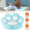 Cat Paw Cushion Seat Skin Friendly Comfortable Lazy Sofa Chair Floor Mat Office Chair Cushion Pad Relieve Back Coccyx Sciatica