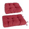 2Pcs Waterproof Rocking Chair Cushion Upper And Lower Back And Seat Sets with Non-Slip Ties Oxford Cloth Surface Polyester Filling Comfortable for Ind
